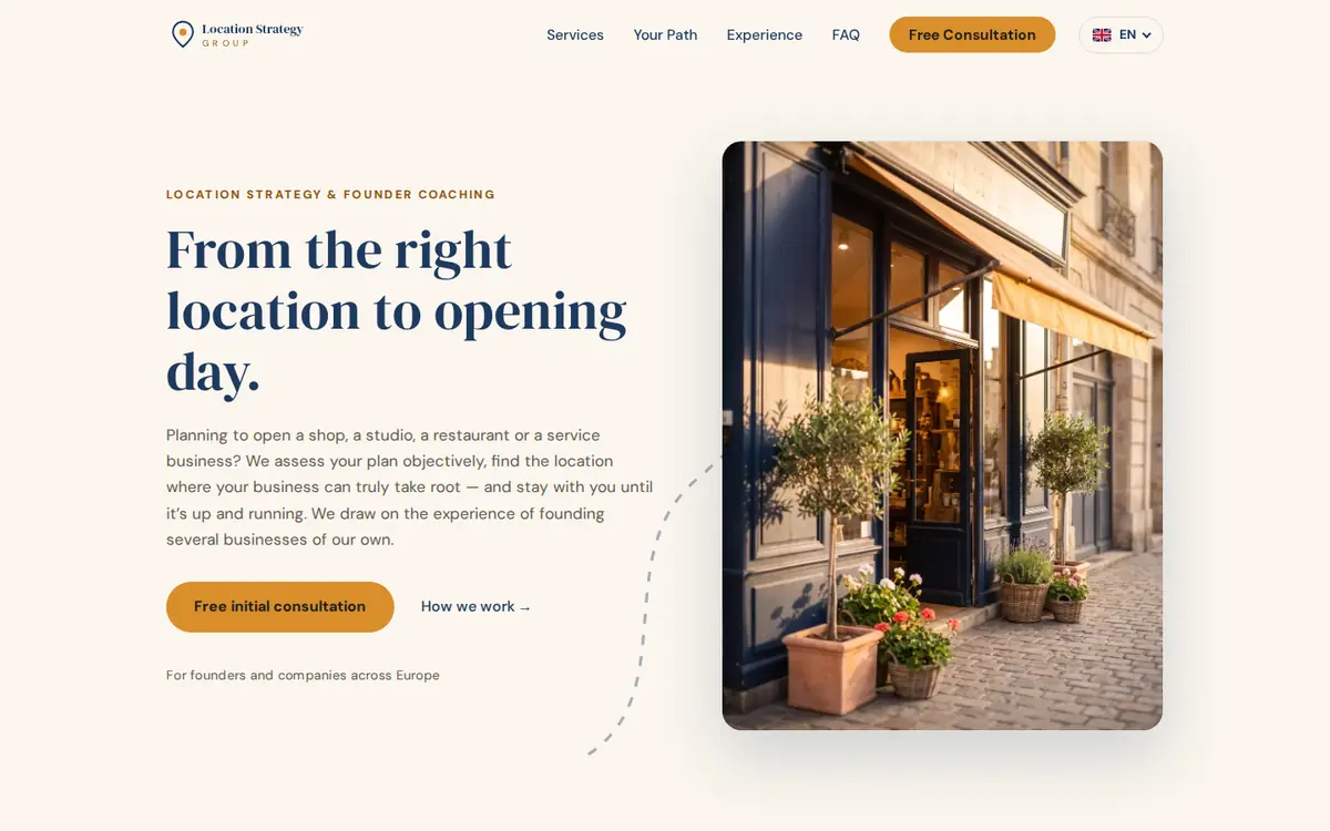 Startseite von Location Strategy Group